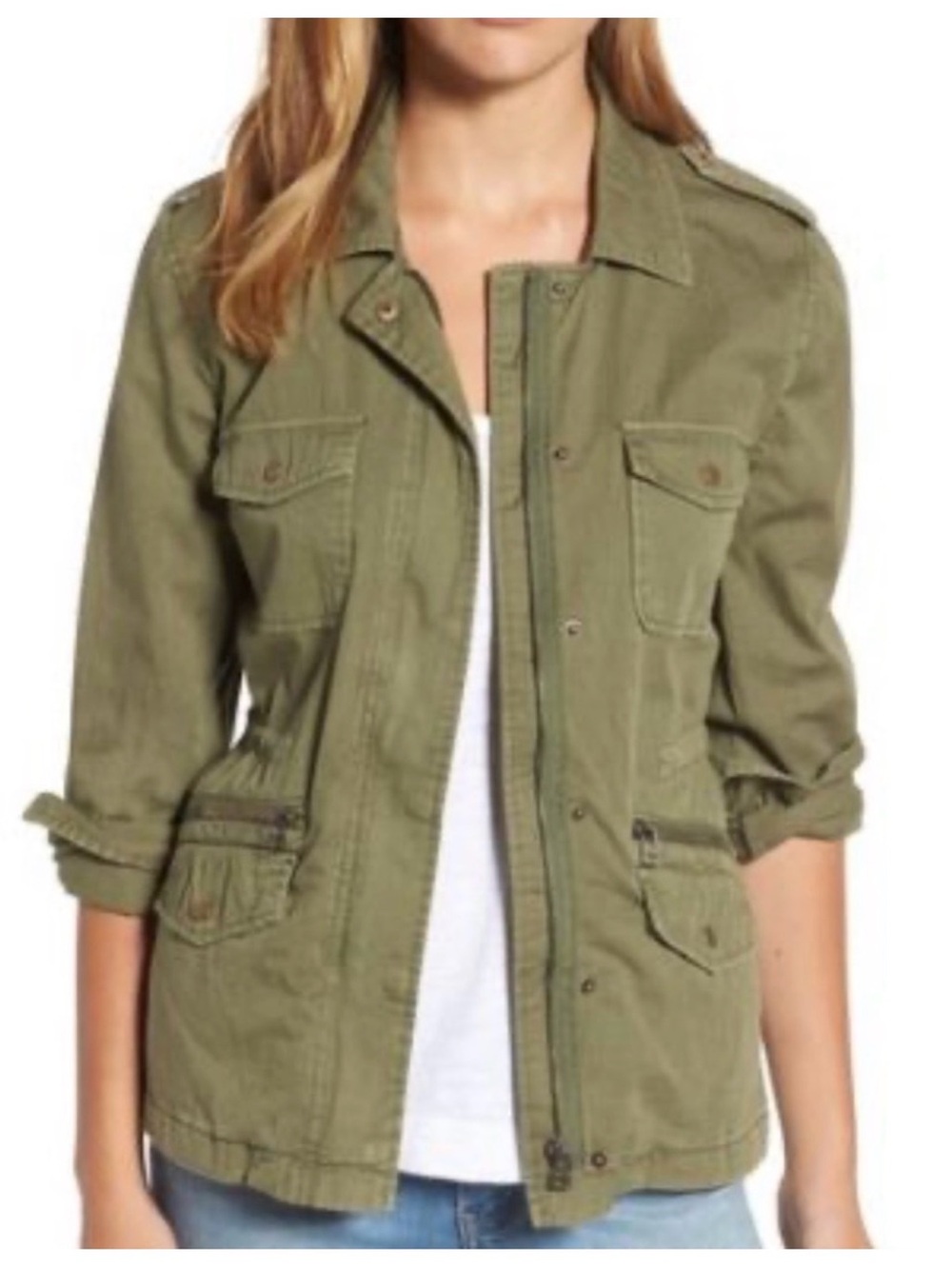 Velvet by Graham & Spencer Green Utility Jacket M
